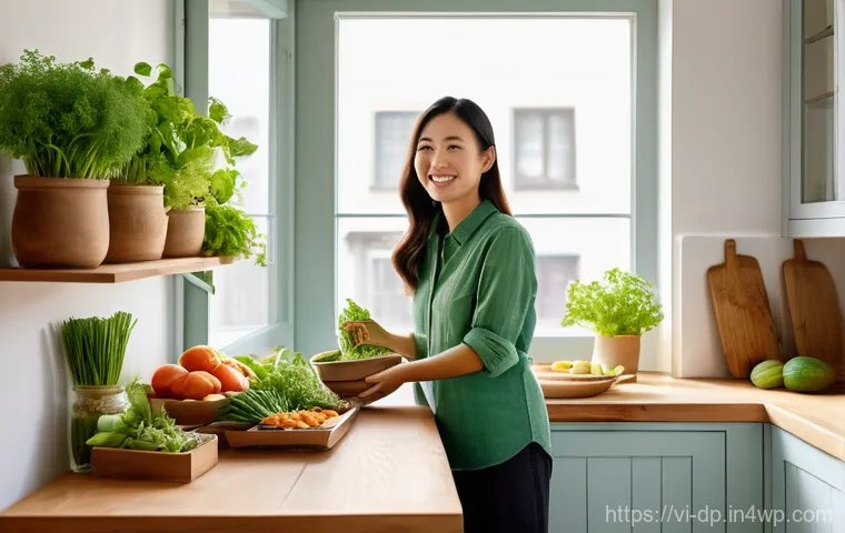 생태 지혜 생활의 성공 전략 - Prompt 1: Green Kitchen & Home Harvest**