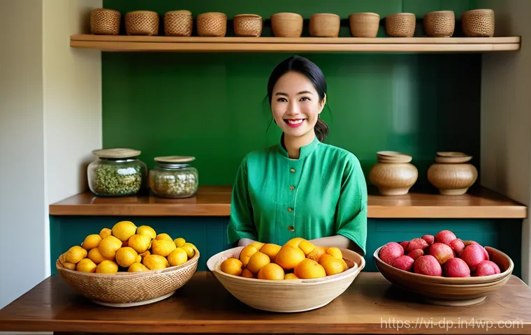 지속 가능한 소비를 위한 생태 지혜 - **Prompt 1: Culinary Harmony in a Green Vietnamese Kitchen**
A vibrant, sunlit modern Vietnamese...
