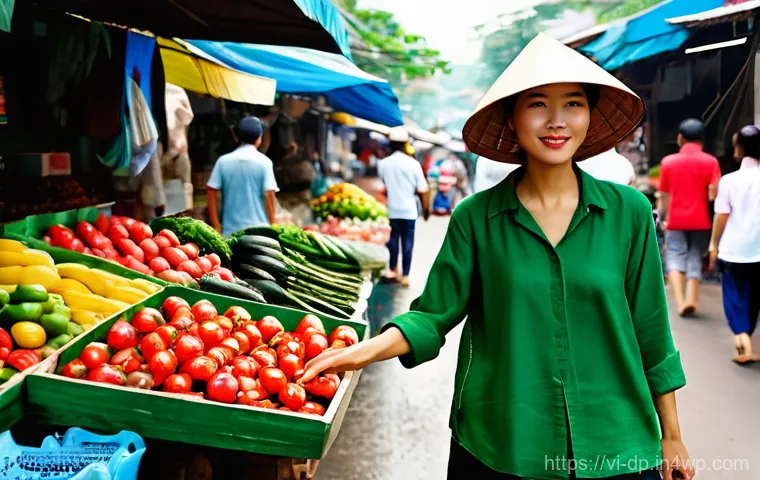 생태 지혜와 사회적 책임 - **Vibrant "Green Saturday" Community Event in a Vietnamese Village**
    "A bustling and joyful 'Gre...
