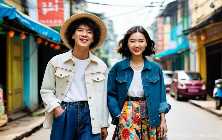 생태 지혜를 통한 지속 가능한 패션 - **Prompt:** A young Vietnamese woman in her mid-20s, with a radiant and confident smile, showcasing ... 생태 지혜를 통한 지속 가능한 패션 - **Prompt:** A young Vietnamese woman in her mid-20s, with a radiant and confident smile, showcasing ...