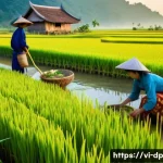 Home 20 생태 지혜란 무엇인가 - **Traditional Vietnamese Rice Civilization and Ecological Harmony**
A serene panoramic view of a...