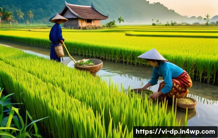 생태 지혜란 무엇인가 - **Traditional Vietnamese Rice Civilization and Ecological Harmony**
A serene panoramic view of a...